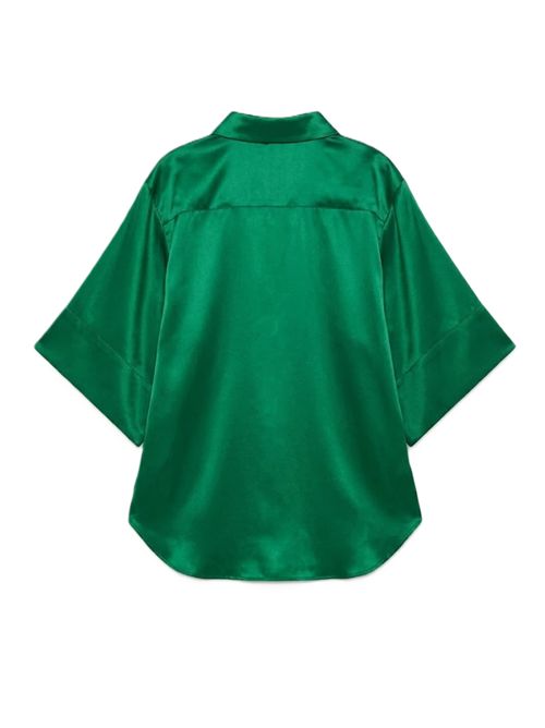 Dries Van Noten Camicia di seta verde DRIES VAN NOTEN | 261-010721-3024604 GREEN